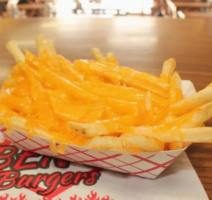 Cheese Fries - Crispy fries topped with melted cheese